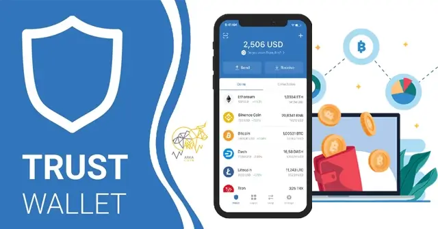 کیف پول نرم افزاری یا گرم چیست؟⚡ 5 کیف پول برتر کیف پول نرم افزاری تراست ولت