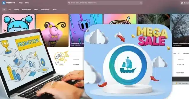 آموزش فروش nft در opensea چگونه برای NFTهای خود بازاریابی و تبلیغات کنیم؟