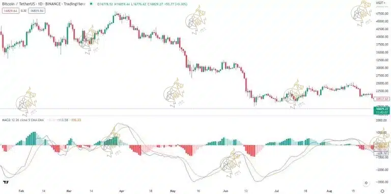 اندیکاتور چیست؟ 📈 5 اندیکاتور برتر ارز دیجیتال اندیکاتور مکدی (MACD)