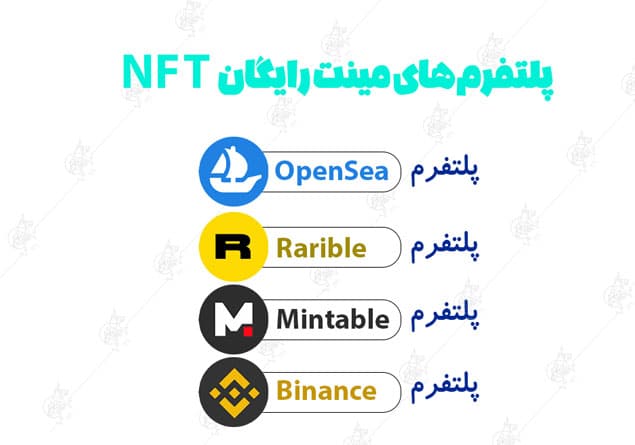 مینت رایگان nft چیست؟ و معرفی پلتفرمهای مینت رایگان nft پلتفرم های مینت رایگان nft