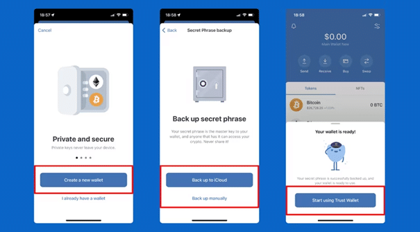آموزش استیک ترون در کیف پول تراست ولت (Trust Wallet) استیک ترون کیف پول تراست ولت
