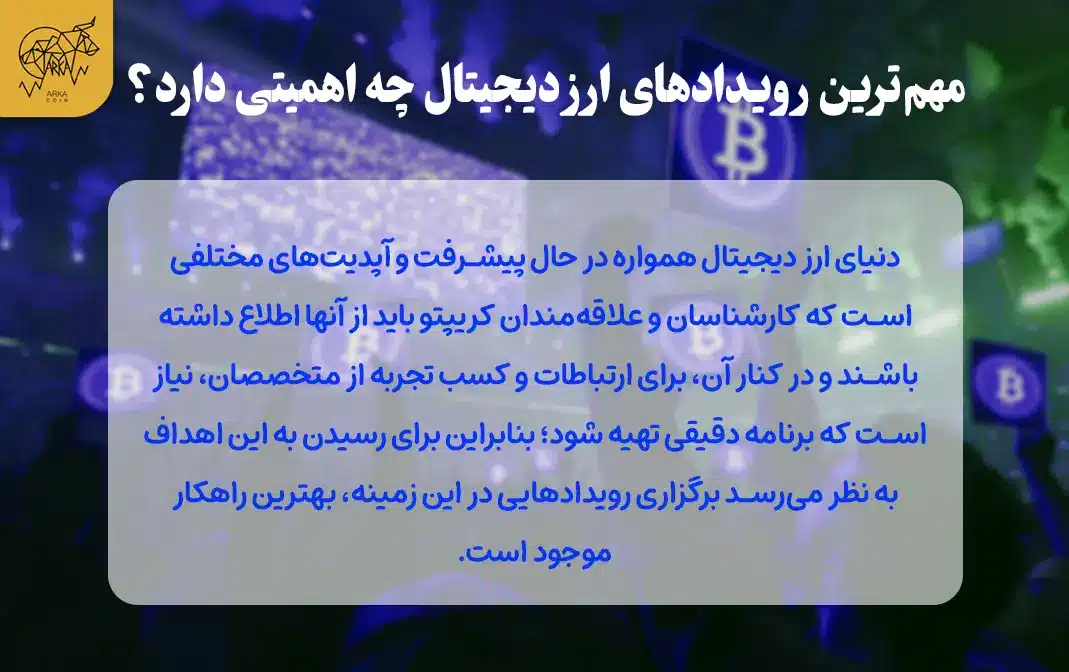 معرفی مهم ترین رویدادهای ارز دیجیتال معرفی مهمترین رویدادهای ارز دیجیتال