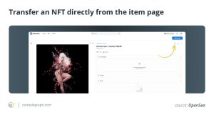 نحوه انتقال NFT ها از OpenSea به متامسک مرحله 4: فرآیند انتقال را شروع کنید