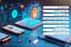 کیف پول ارز دیجیتال چیست؟ مقایسه کیف پول های ارز دیجیتال انواع کیف پول ارزهای دیجیتال