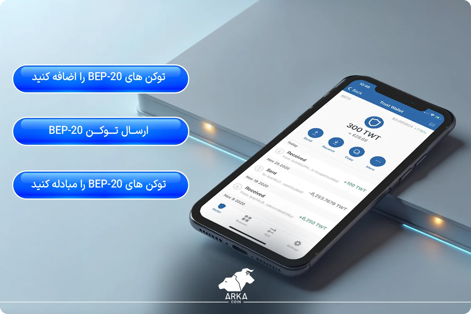 معرفی بهترین کیف پول توکن های BEP20 نحوه استفاده از کیف پول BEP20