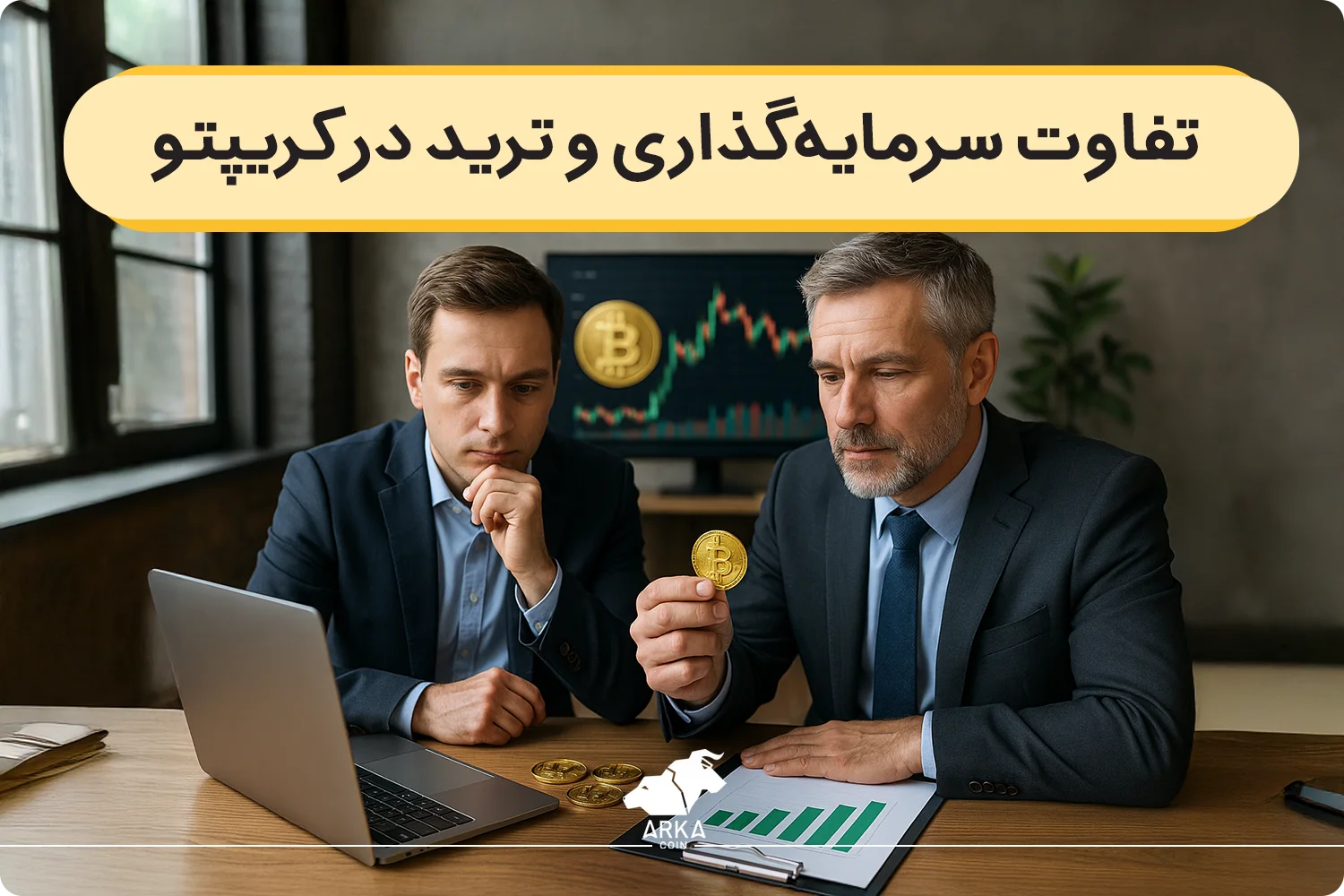 تفاوت ترید و سرمایه گذاری در ارز دیجیتال