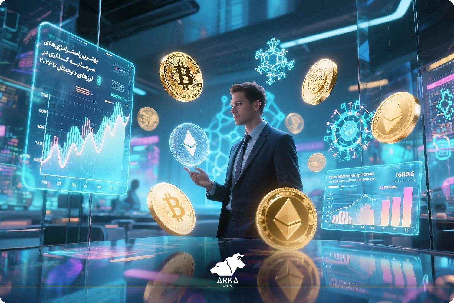 ۱۰ ارز دیجیتال آینده دار 2026 | تحلیل + بررسی بهترین استراتژی های سرمایه گذاری در ارزهای دیجیتال تا 2026