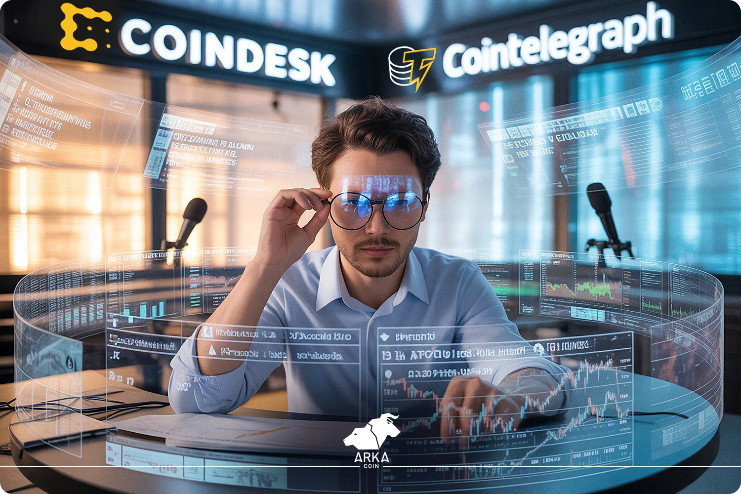 بهترین ابزار تحلیل رایگان ارز دیجیتال برای تریدرها منابع خبری و تحلیل های تخصصی Coindesk و Cointelegraph