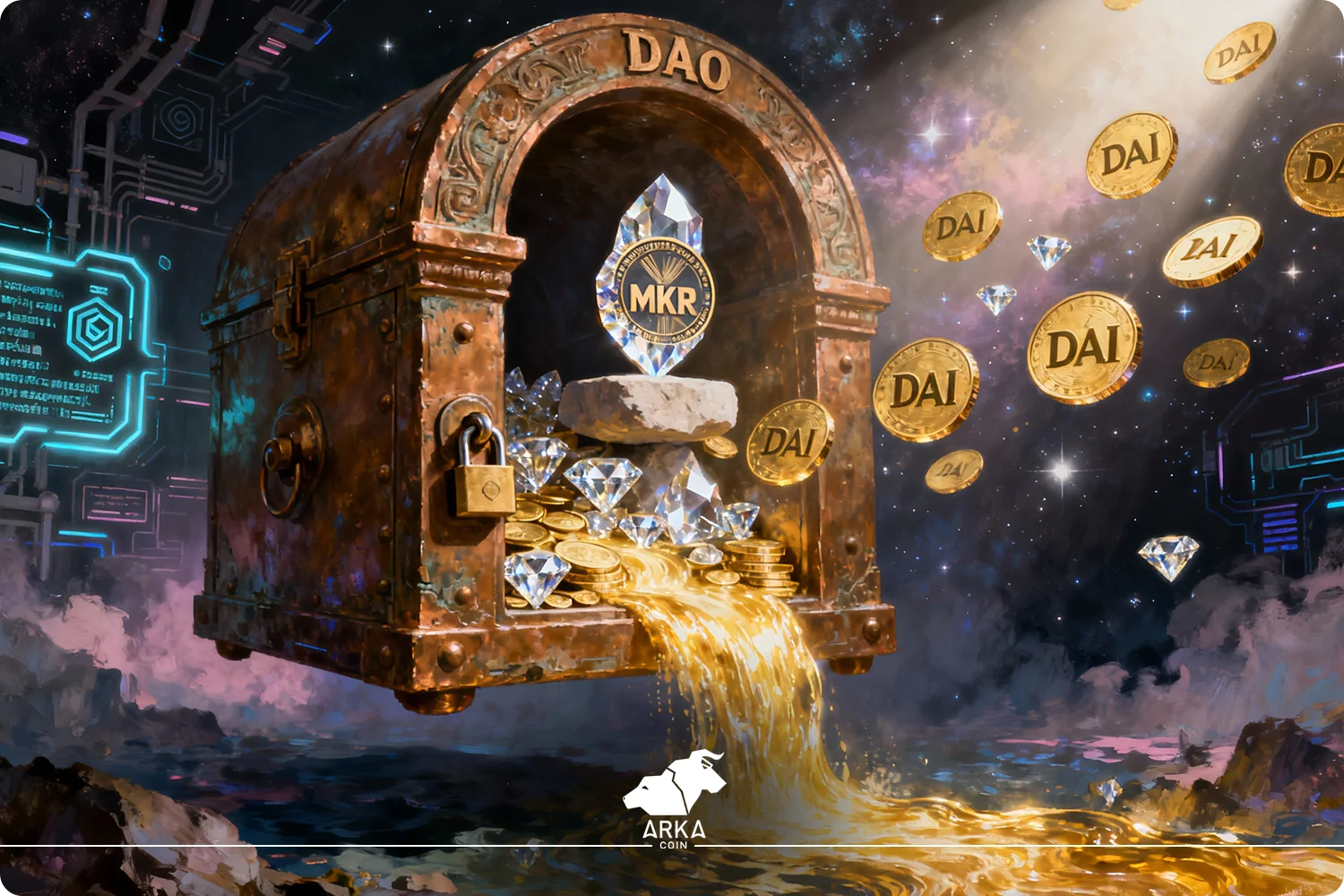 مقایسه سه استیبل کوین مطرح | USDT، USDC و DAI نحوه عملکرد DAI و پروتکل MakerDAO